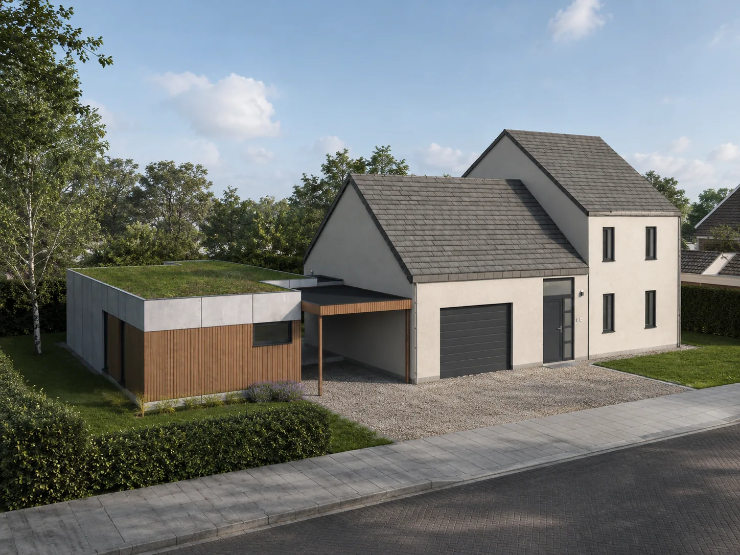 Extension contemporaine d’habitation